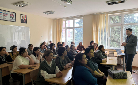“İstedadlı şagirdlərlə işin təşkili” mövzusunda ixtisasartırma təlimi keçirilib 