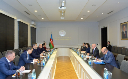 Firudin Qurbanov Tatarıstanın Baş nazirinin müavini ilə görüşüb 