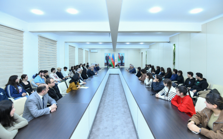 BMU-da dünyaşöhrətli alim Məsud Əfəndiyevlə görüş keçirilib 