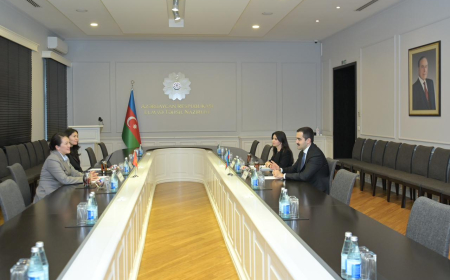 Nazir müavini Qırğız Respublikasının təhsil nazirinin müavini ilə görüşüb
