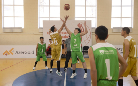 Daşkəsəndə məktəblilər arasında basketbol turniri keçirilib 