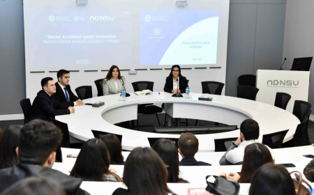 ADNSU-da insan alverinə qarşı mübarizə mövzusunda maarifləndirici tədbir keçirilib 