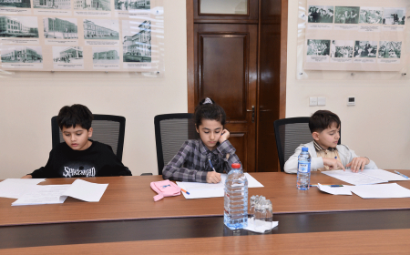 Məktəbi vaхtından əvvəl bitirmək istəyən şagirdlər imtahan veriblər 