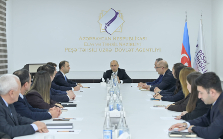 Peşə Təhsili üzrə Dövlət Agentliyinin yeni direktoru kollektivə təqdim olunub 