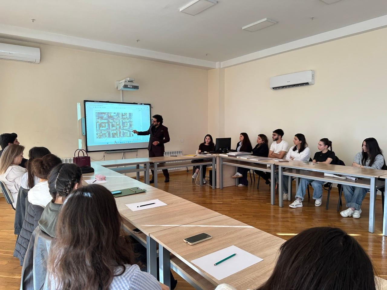 AzMİU-da azmərtəbəli binalar üzrə master-klas keçilib