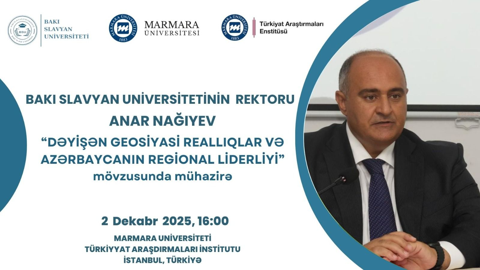 BSU-nun rektoru Marmara Universitetində mühazirə ilə çıxış edəcək