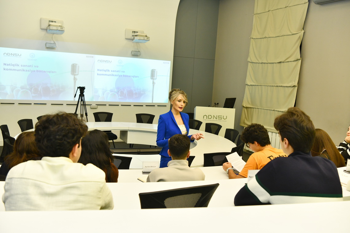 ADNSU-da “Nitq mədəniyyəti və diksiya” mövzusunda təlim keçirilib