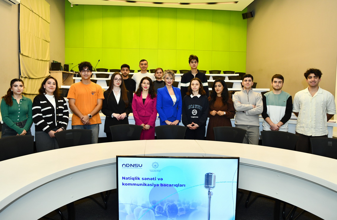 ADNSU-da “Nitq mədəniyyəti və diksiya” mövzusunda təlim keçirilib