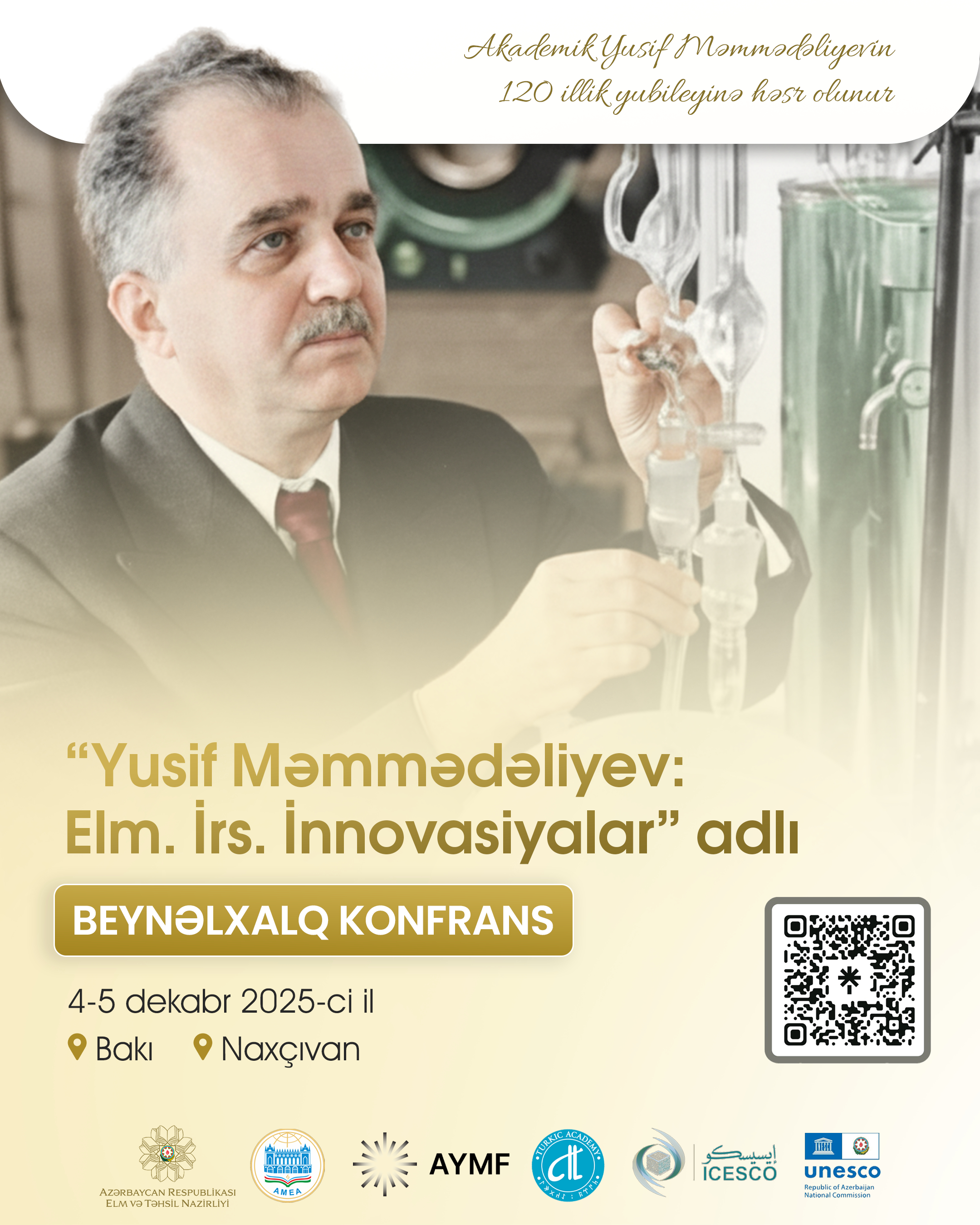 “Yusif Məmmədəliyev: Elm. İrs. İnnovasiyalar” adlı beynəlxalq konfrans keçiriləcək
