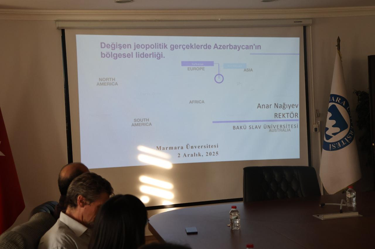 BSU-nun rektoru Marmara Universitetində mühazirə ilə çıxış edib 