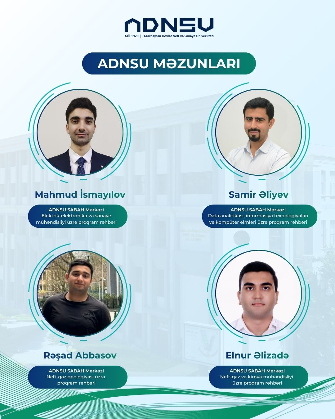 ADNSU məzunları universitetdə rəhbər vəzifələrə təyin olunublar