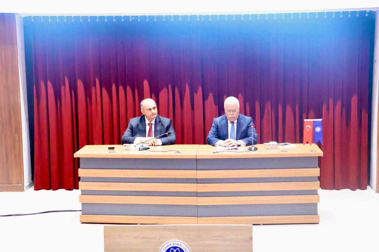 BSU-nun rektoru Tekirdağ Namiq Kamal Universitetində çıxış edib