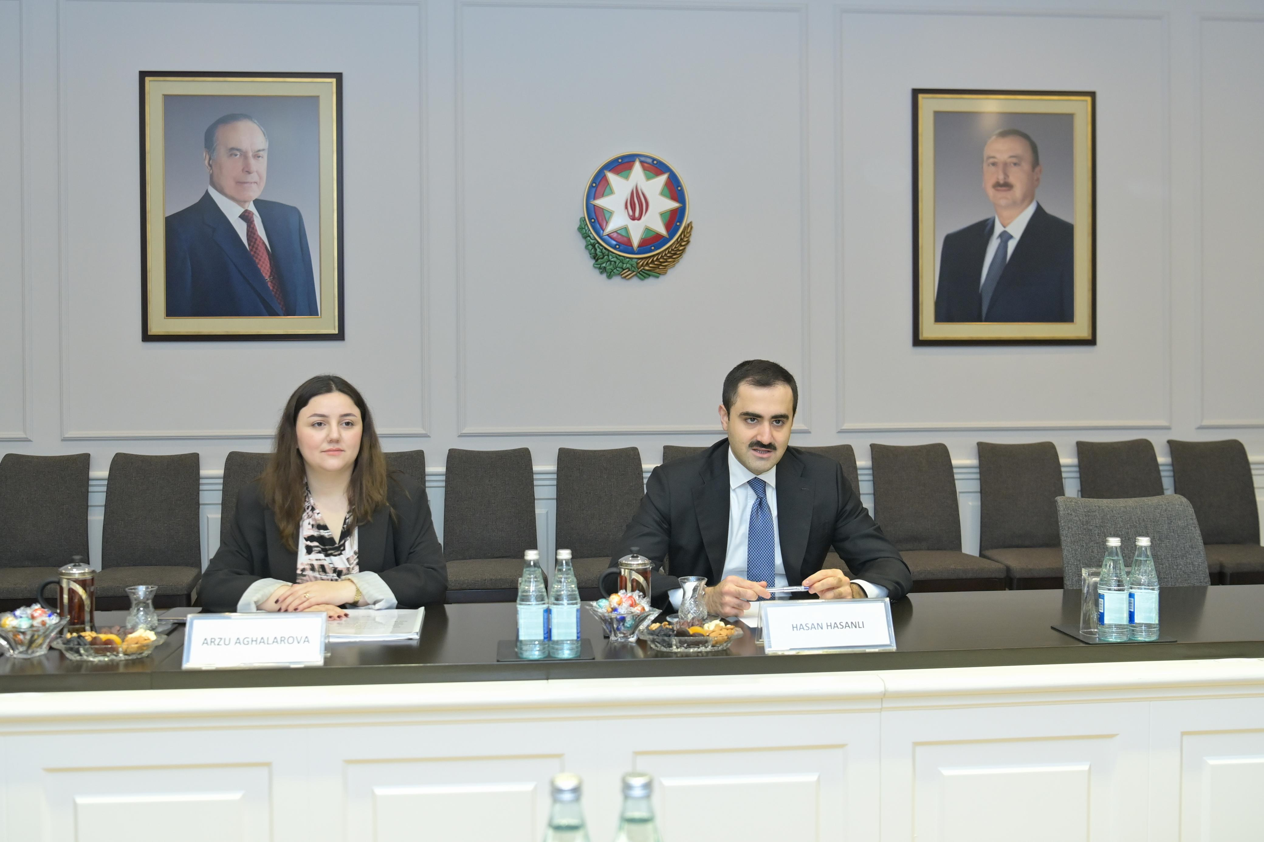 Həsən Həsənli Özbəkistanın ali təhsil, elm və innovasiyalar nazirinin müşaviri ilə görüşüb