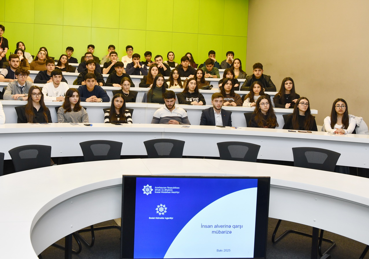 ADNSU-da insan alverinə qarşı mübarizə mövzusunda maarifləndirici tədbir keçirilib