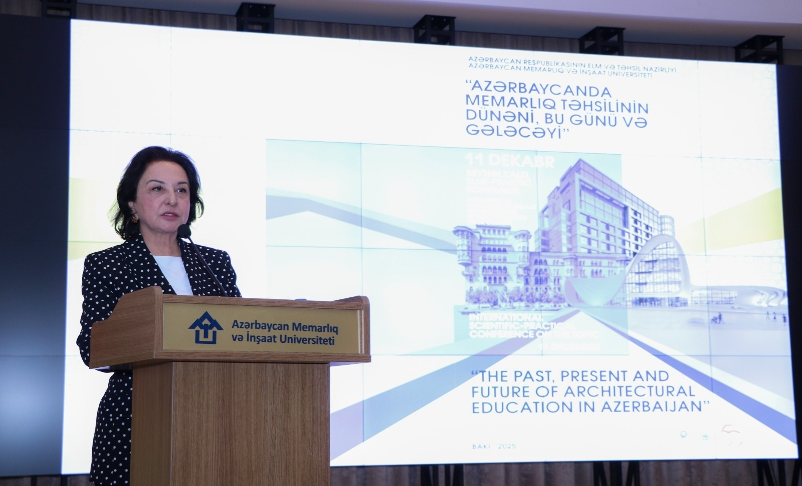 AzMİU-da “Azərbaycanda memarlıq təhsilinin dünəni, bu günü və gələcəyi” konfransı keçirilib