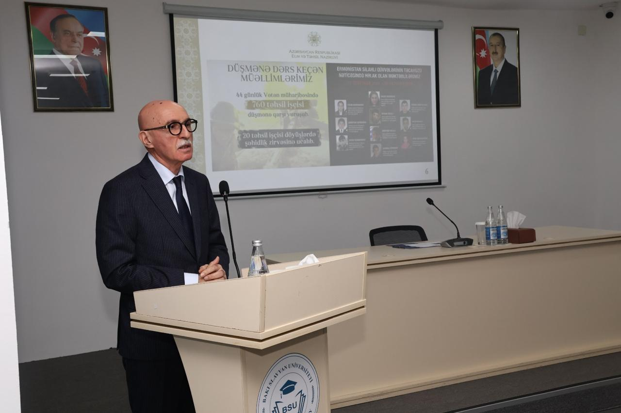 Nazir müavini BSU-nun tələbələri ilə görüşüb