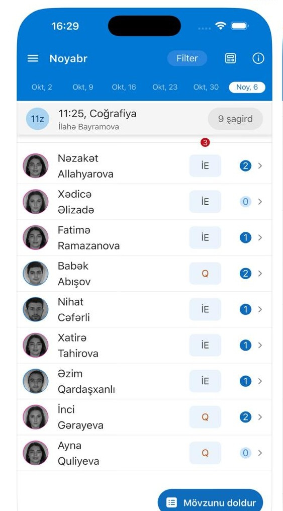 “Müəllim” mobil tətbiqindən necə istifadə olunur?