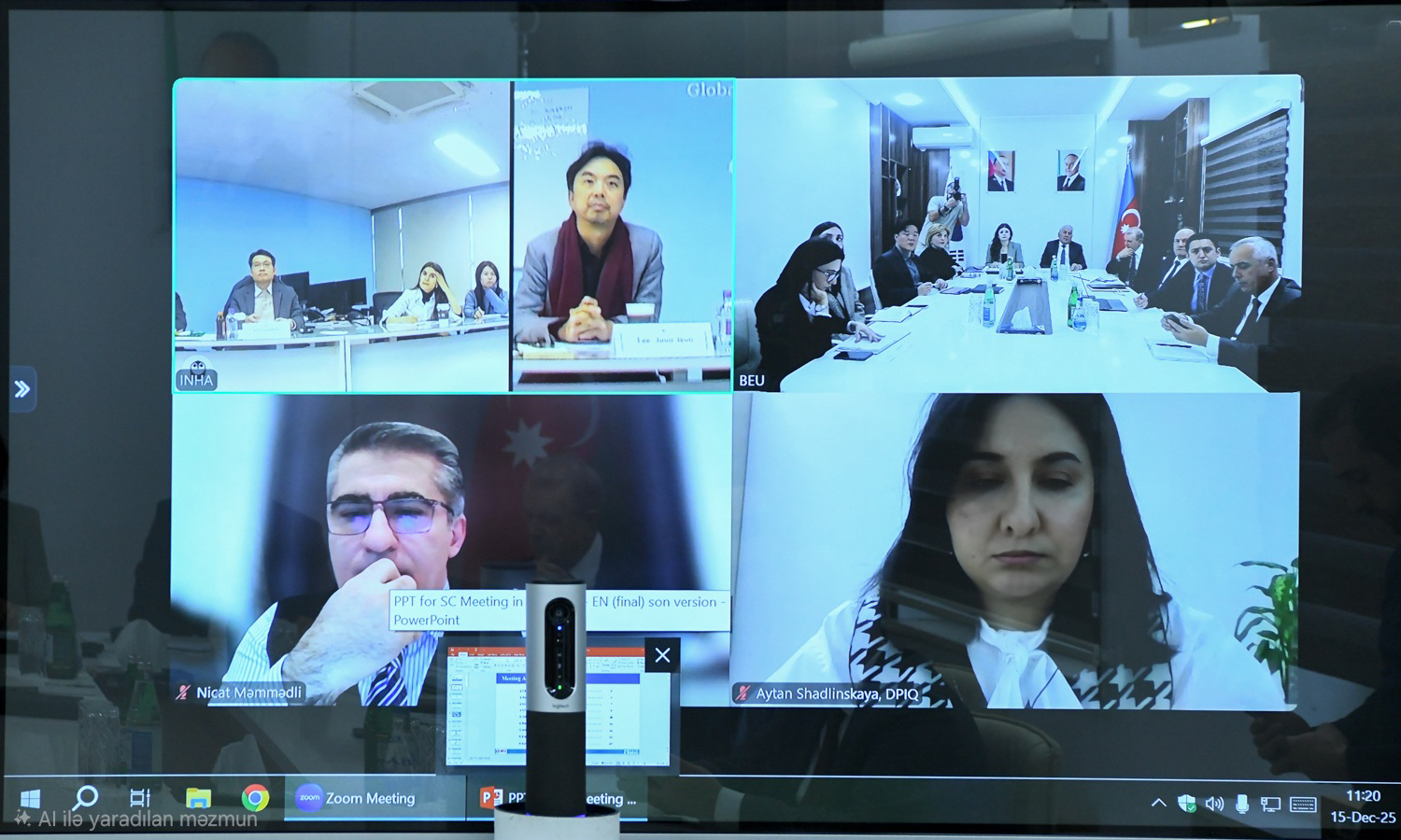 BMU-İNHA İDP üzrə Rəhbər Komitənin iclası keçirilib