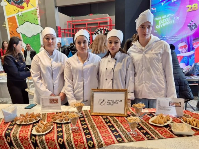 Qəbələ Peşə Mərkəzinin tələbələri  kulinariya yarışında birincilik qazanıblar