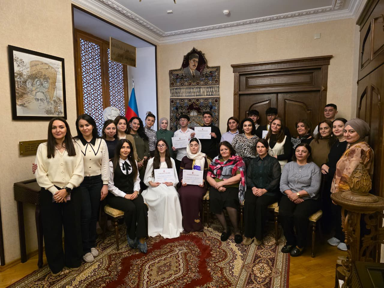 Göytəpə məktəbliləri Hüseyn Cavidin “Ana” pyesini ev muzeyində səhnələşdirdilər