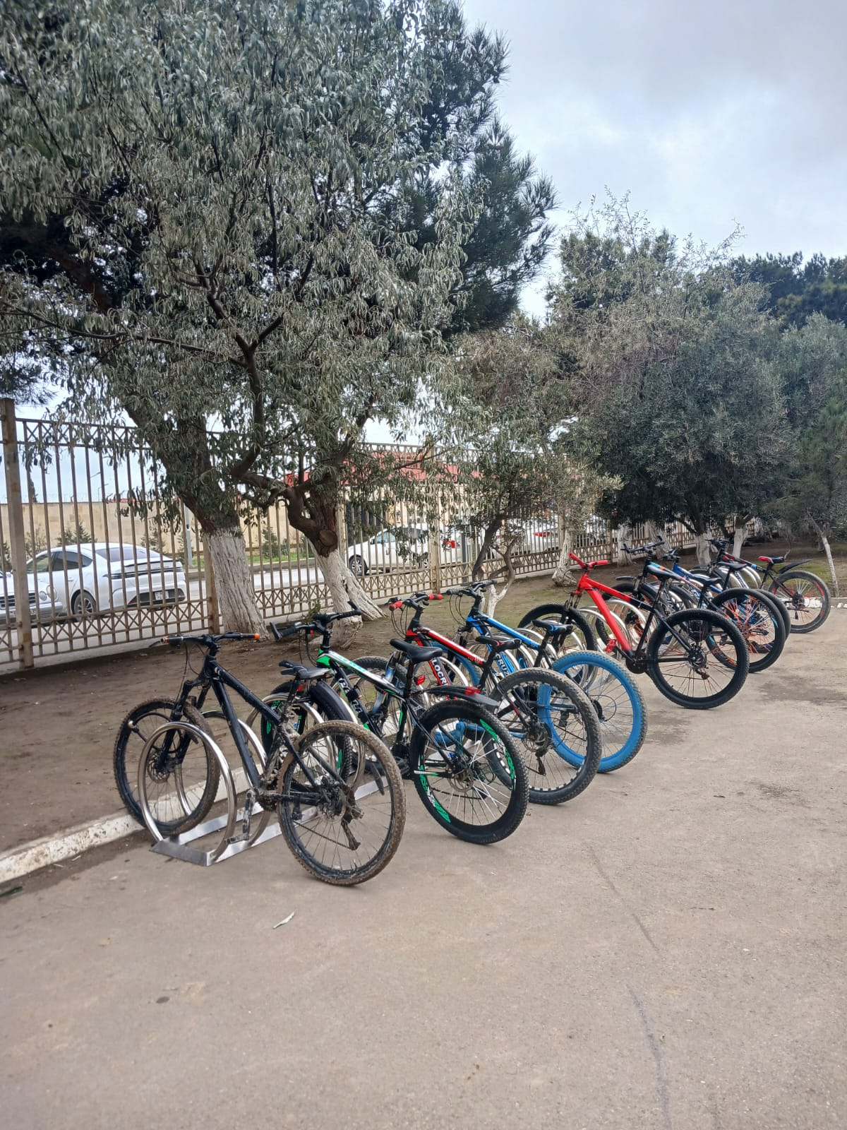 Bu məktəbdə şagirdlər üçün velosiped dayanacağı istifadəyə verilib
