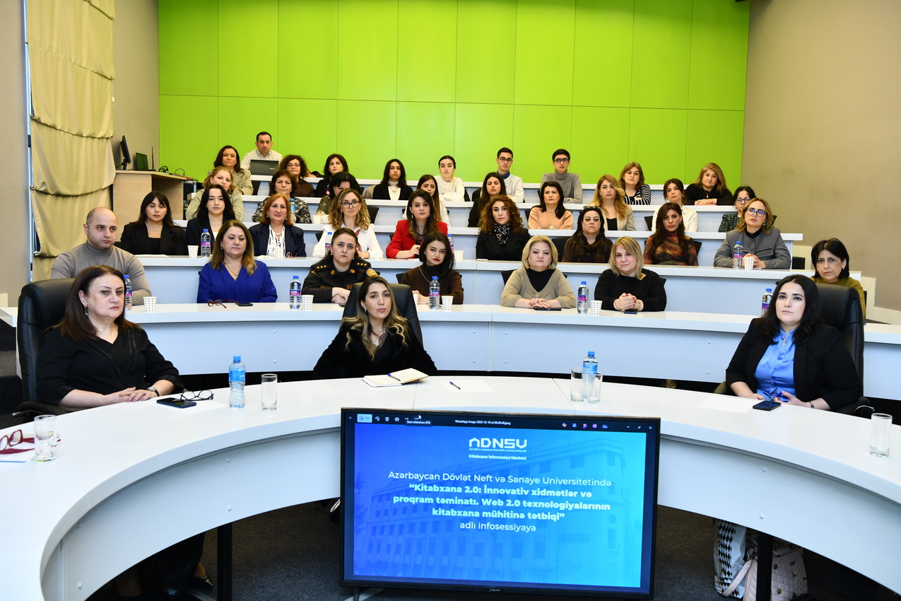 ADNSU-da innovativ xidmətlər və proqram təminatı mövzusunda infosessiya keçirilib