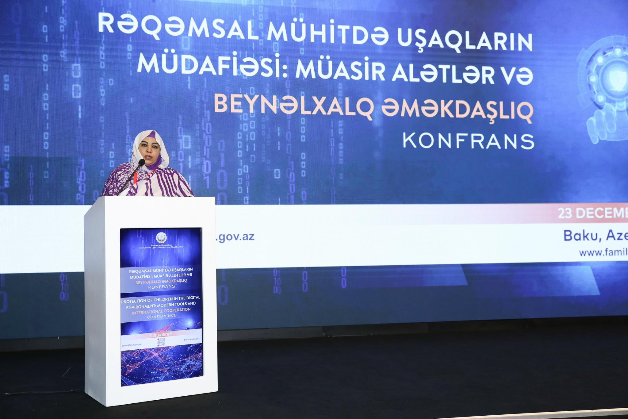 "Rəqəmsal mühitdə uşaqların müdafiəsi: Müasir alətlər və beynəlxalq əməkdaşlıq" mövzusunda beynəlxalq konfrans keçirilib