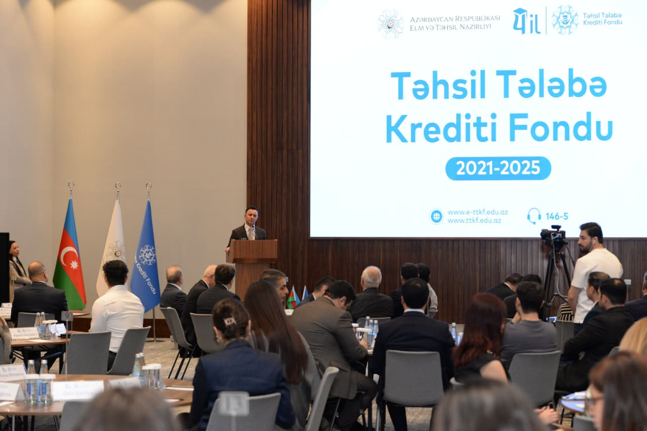Təhsil Tələbə Krediti Fondunun 4 illik fəaliyyətinə dair hesabat tədbiri keçirilib