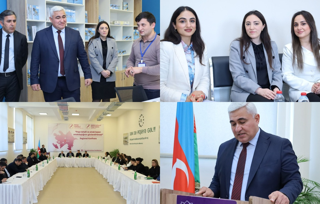 Bərdədə peşə təhsili və əmək bazarının əməkdaşlığı üzrə konfrans keçirilib