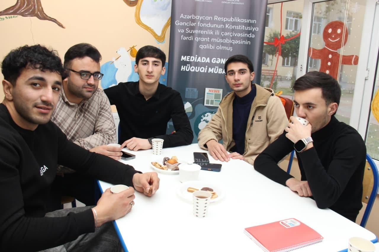 “Mediada Gənclərin Hüquqi Mübarizəsi” layihəsi çərçivəsində təlim keçirilib