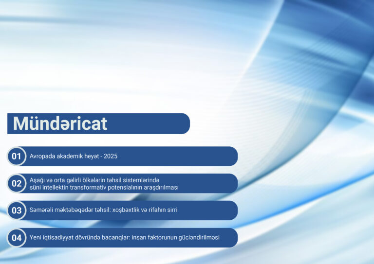 Beynəlxalq Təhsil İcmalı – Dekabr 2025