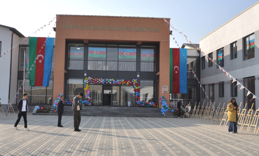 Cəbrayıl rayonu Horovlu kənd tam orta ümumtəhsil məktəbi fəaliyyətə başlayıb