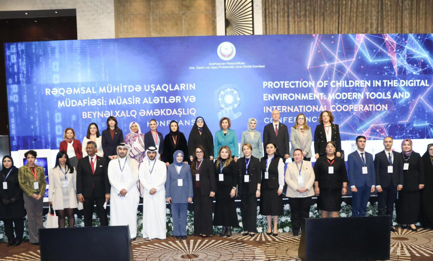 "Rəqəmsal mühitdə uşaqların müdafiəsi: Müasir alətlər və beynəlxalq əməkdaşlıq" mövzusunda beynəlxalq konfrans keçirilib