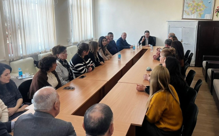 Şamaxı Dövlət Regional Kollecinin yeni rəhbəri kollektivə təqdim edilib 