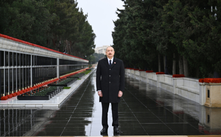 Prezident İlham Əliyev 20 Yanvar şəhidlərinin xatirəsini yad edib