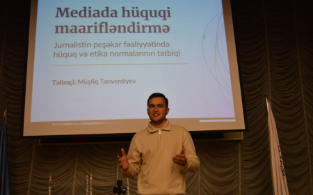 Gənclər üçün rəqəmsal mühitdə hüquqi maarifləndirmə təlimi təşkil olunub