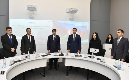 ADNSU-da 20 Yanvar şəhidlərinin xatirəsinə həsr olunmuş tədbir keçirilib