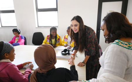 Leyla Əliyeva Əddis-Əbəbədə sosial, mədəni obyektləri və İnternat Məktəbini ziyarət edib