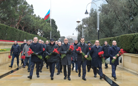 Şəhidlər xiyabanı ziyarət edilib
