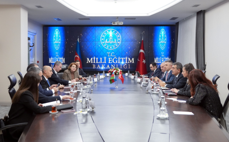 Emin Əmrullayev Türkiyəyə səfəri çərçivəsində Yusuf Tekinlə görüşüb