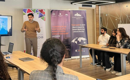 Məktəblilər üçün hüquqi maarifləndirmə təlimləri keçirilib