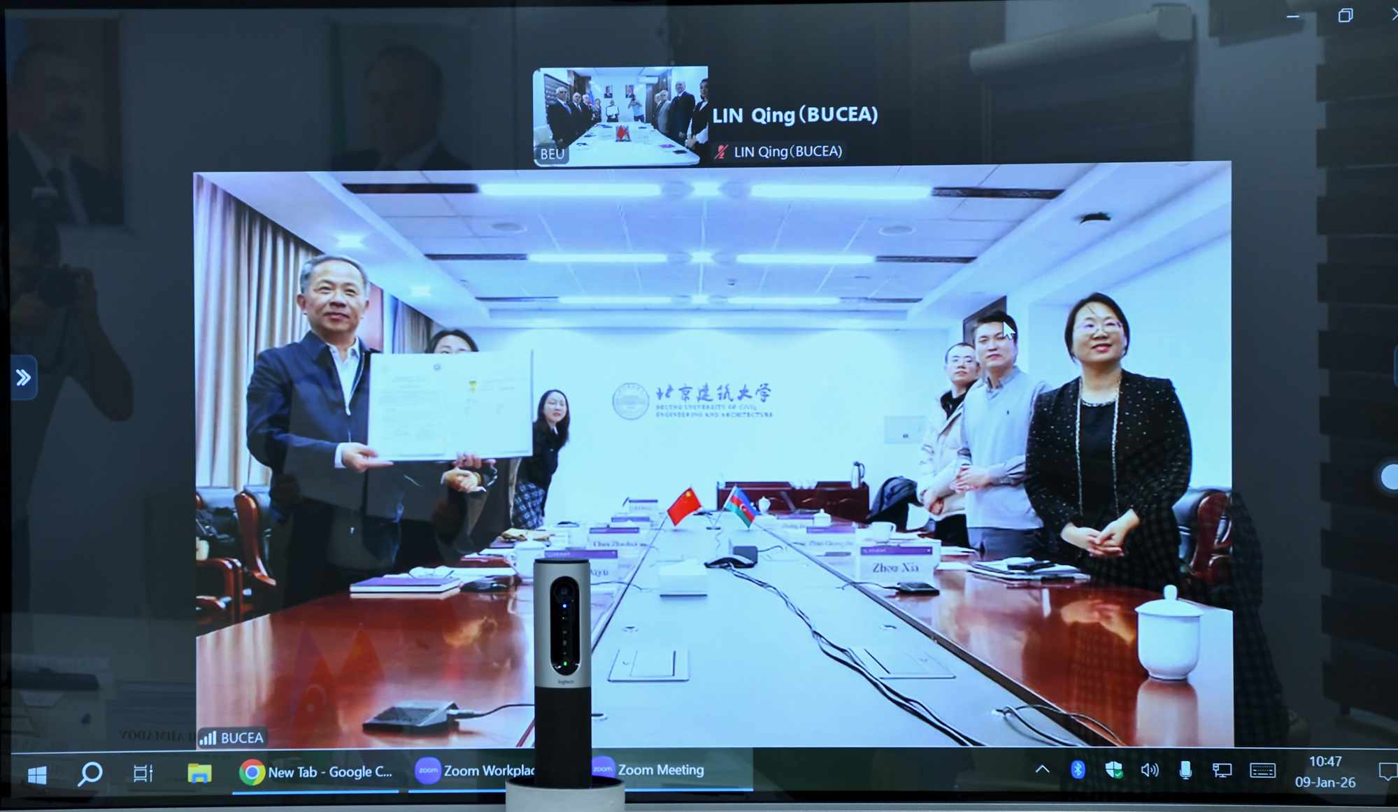 BMU Çinin daha bir universiteti ilə ikili diplom müqaviləsi imzalayıb