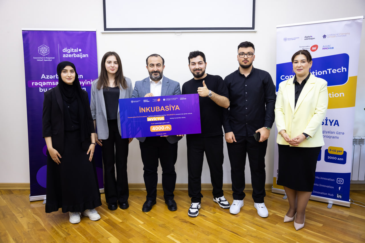 AzMİU-da tikinti texnologiyaları üzrə startapın qalibləri seçilib