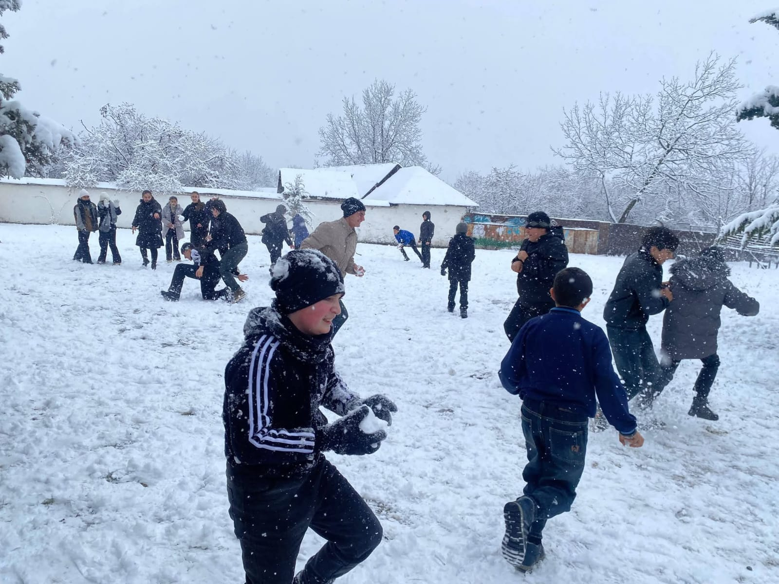 Şəki-Zaqatalada qarlı hava davamiyyətə təsir etməyib