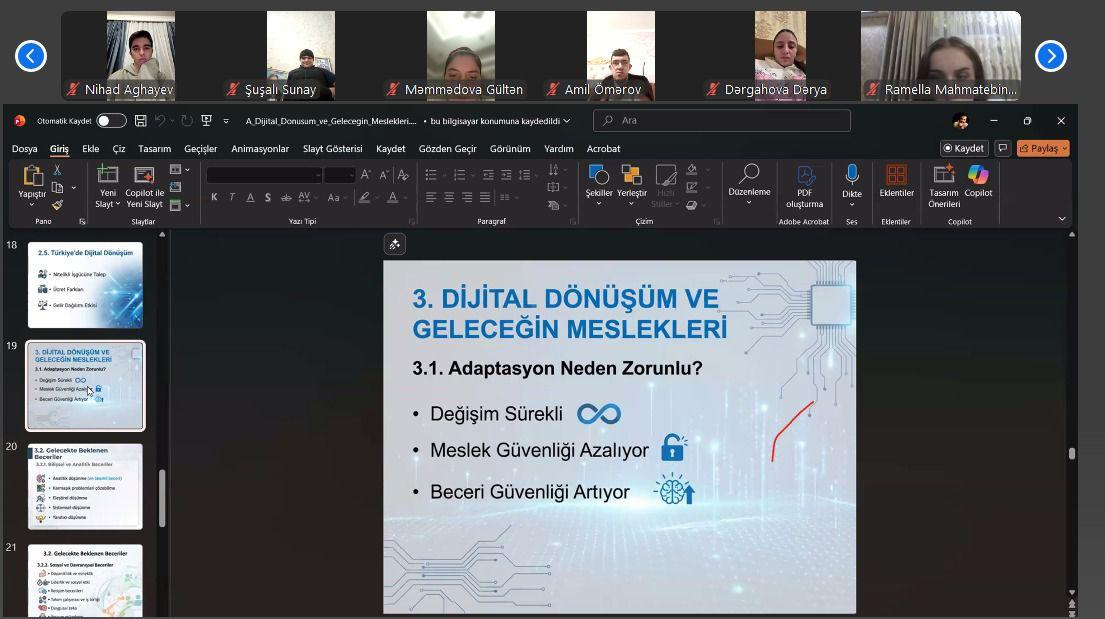“Rəqəmsal gələcəyə birgə baxış” beynəlxalq təlim proqramı yekunlaşıb