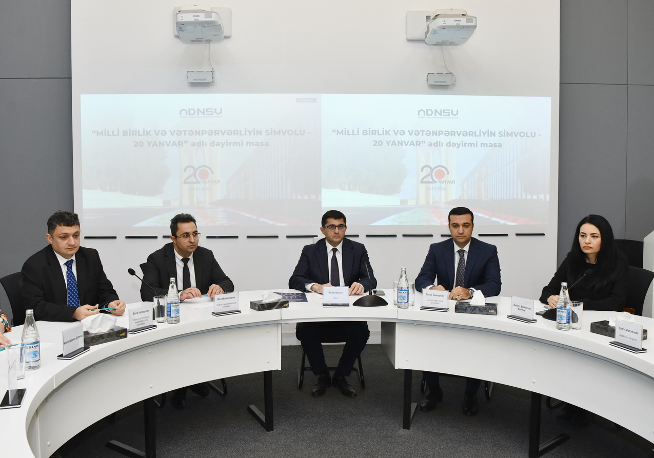 ADNSU-da 20 Yanvar şəhidlərinin xatirəsinə həsr olunmuş tədbir keçirilib