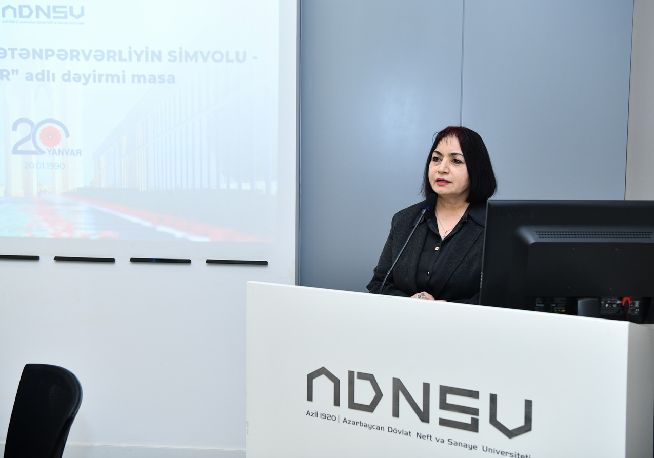 ADNSU-da 20 Yanvar şəhidlərinin xatirəsinə həsr olunmuş tədbir keçirilib