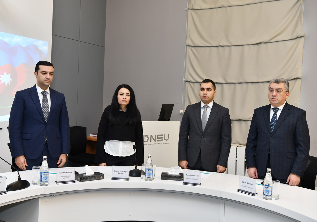 ADNSU-da 20 Yanvar şəhidlərinin xatirəsinə həsr olunmuş tədbir keçirilib