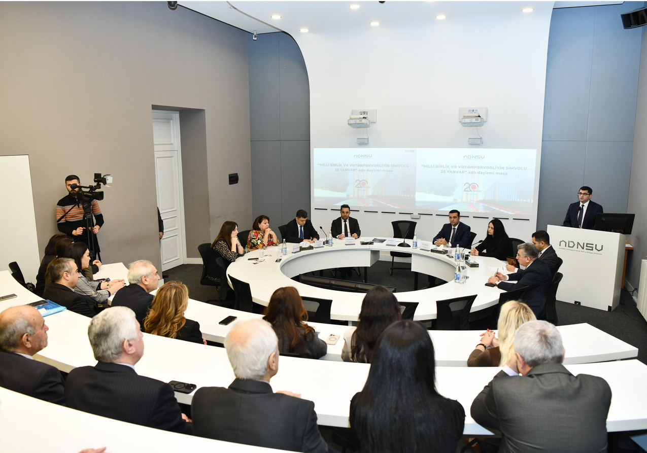 ADNSU-da 20 Yanvar şəhidlərinin xatirəsinə həsr olunmuş tədbir keçirilib