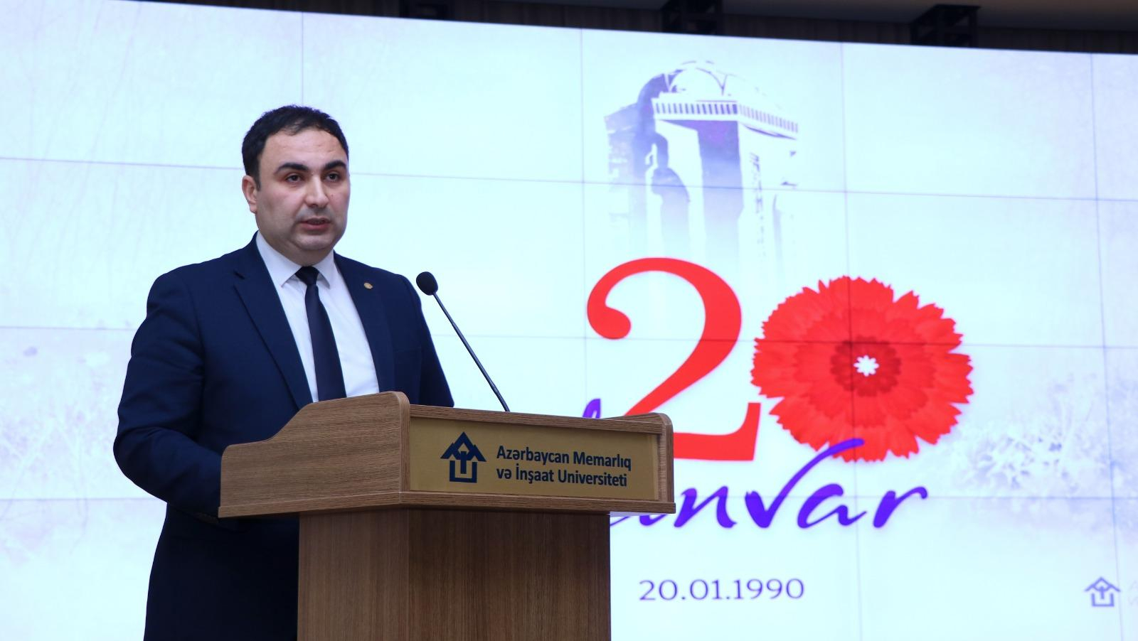 Qanla yazılan qəhrəmanlıq salnaməsi – AzMİU-da 20 Yanvar şəhidlərinin xatirəsi anılıb